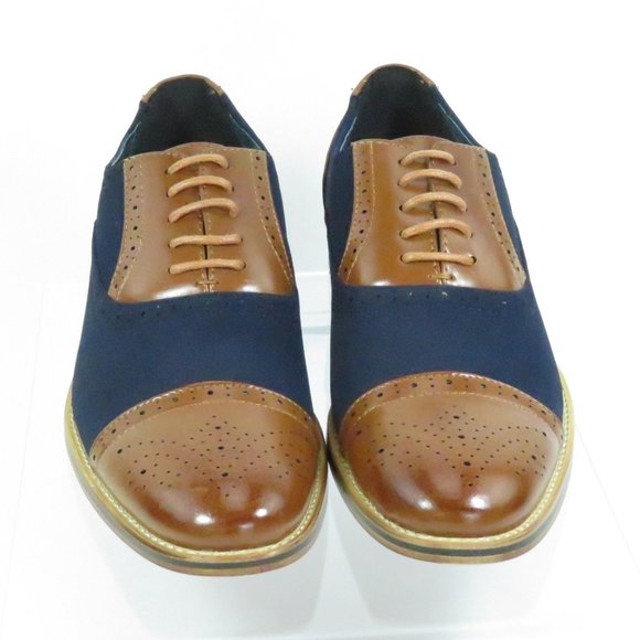 Two-Tone Oxford Executive Shoes by UV Signature - Picture 1 of 12